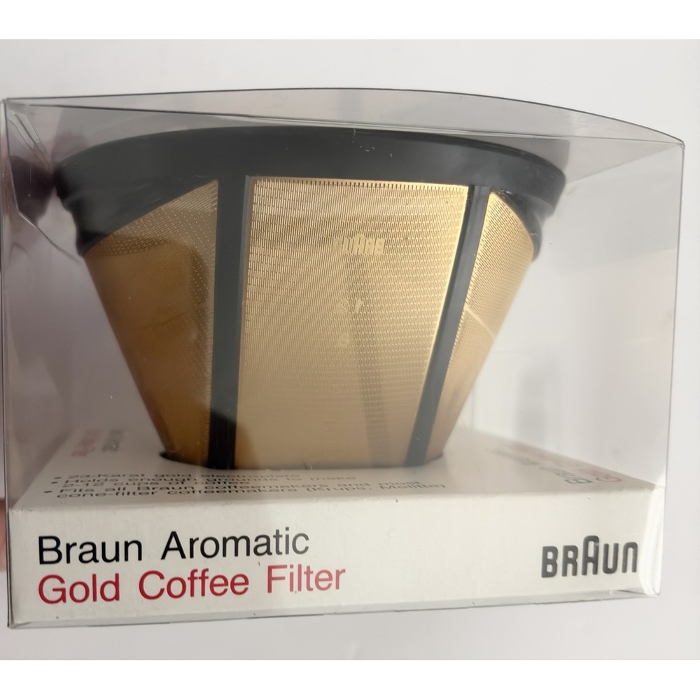 Vintage BRAUN 23K Gold Plated Swiss Permanent Coffee Filter Switzerland GF4 New